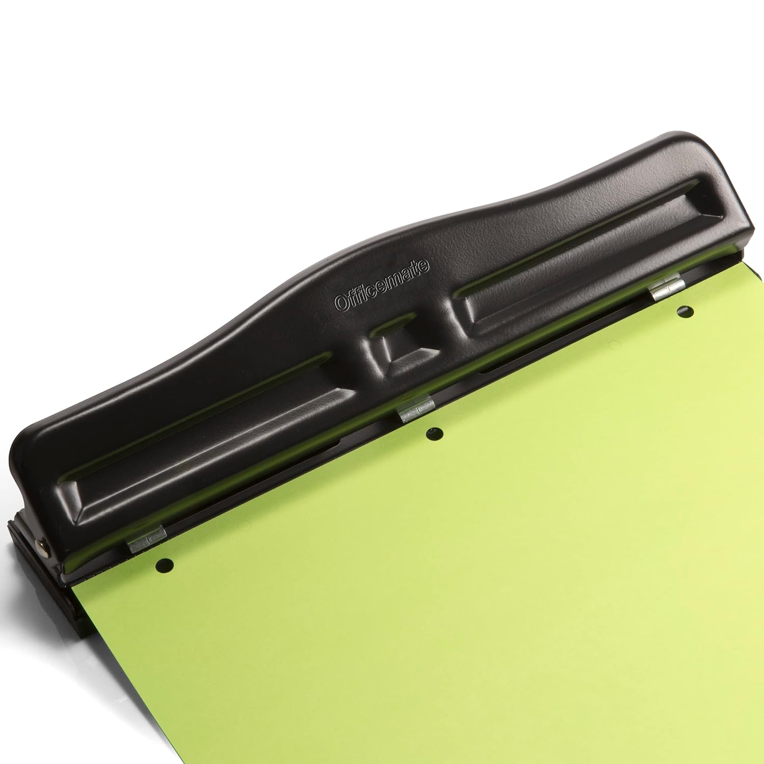 OIC® Adjustable 3-Hole Punch, Black