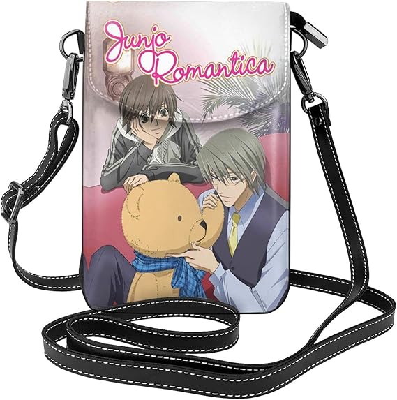 Amazon スマホポーチ ショルダーバッグ 純情ロマンチカ 宇佐見春彦 高橋孝浩 スマホポシェット 携帯電話用ポーチ スマホ財布ポーチ Puレザー クロスボディバッグ 長さ調節可能 軽量 斜め掛け バッグ スマホケース 斜めがけ ポシェット 携帯ポーチ スマホバッグ 小物入れ