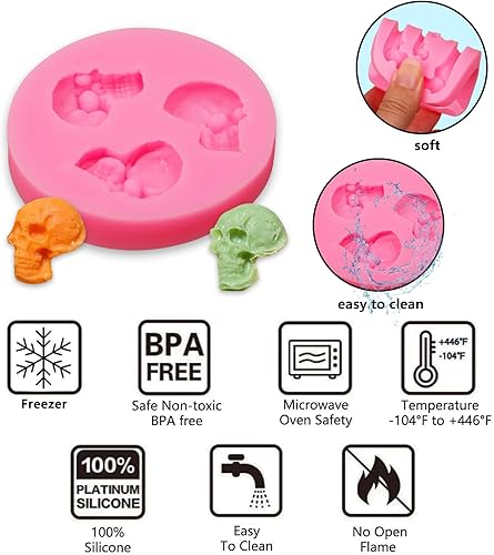 Miniatura 3 de Moldes de fondant de dedos de Halloween, moldes de chocolate para dedos falsos 3D para manos humanas, dedos, hueso, galletas, decoración de