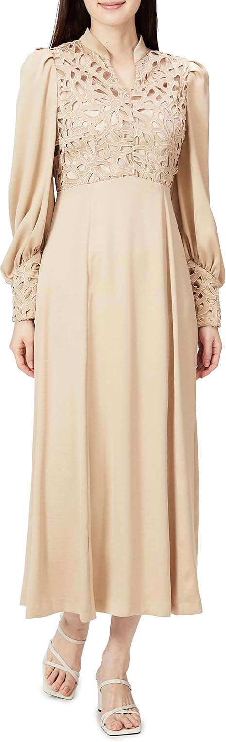 リリーブラウン カットワークサテンドレス Lwfo レディース カジュアルワンピース 通販