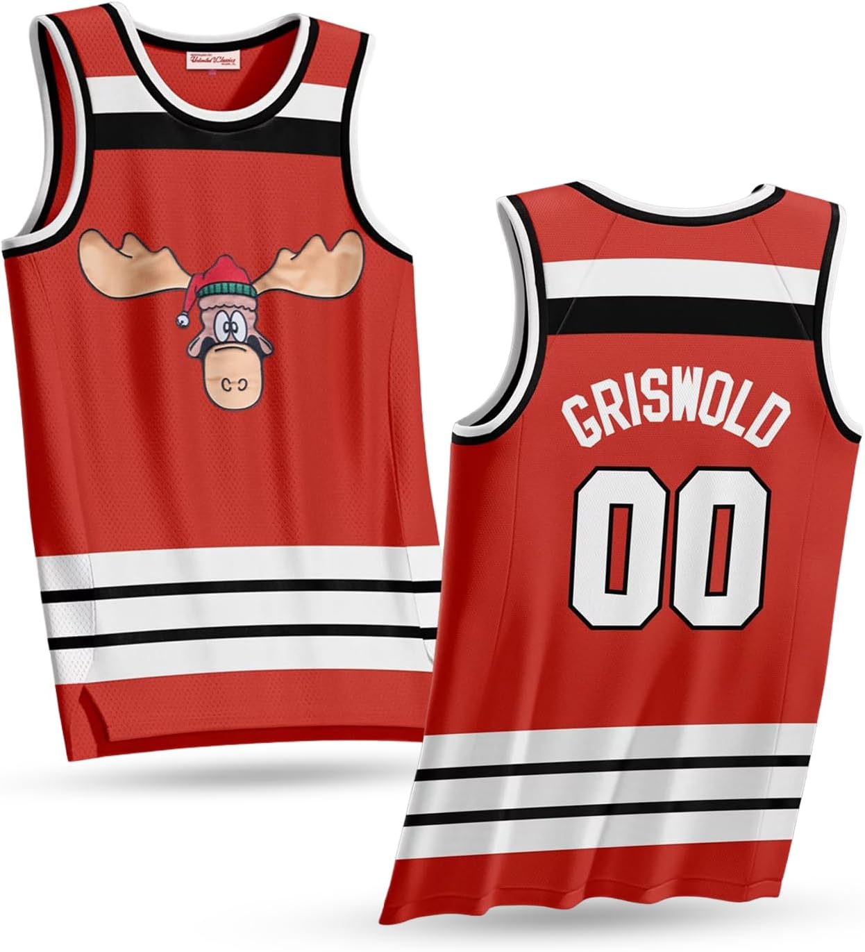 Griswold Moose Youth Clark #00 Basketball Jersey – X-Mas Vacation Stitched Letters & Numbers, Fan Apparel, Kids S to XL