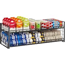 Sbanmao Extra-Long 2-Tier Stackable Can Organizer for Pantry