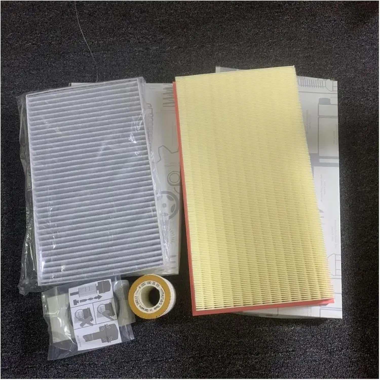 A0000901651 Air Filter A6398350247 Cabin Air Filter A0001802609 Oil Filter Compatible Verano (W639) 3.2L 2001-2011 3.5L 2009-3.7L