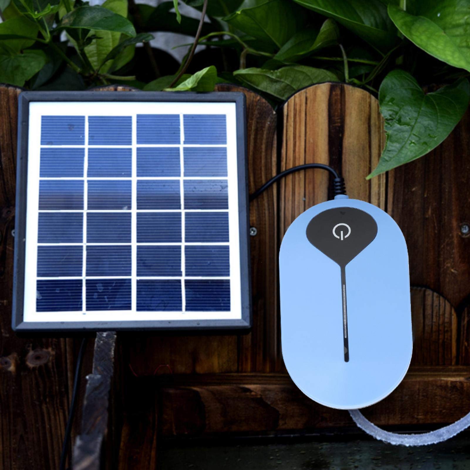 Pompa a Fontana di Ossigeno Solare, Kit Pompa sommergibile per irrigazione ad energia Solare con Tubo di Ossigeno per Acquario e Pietra a Bolle d'Aria,