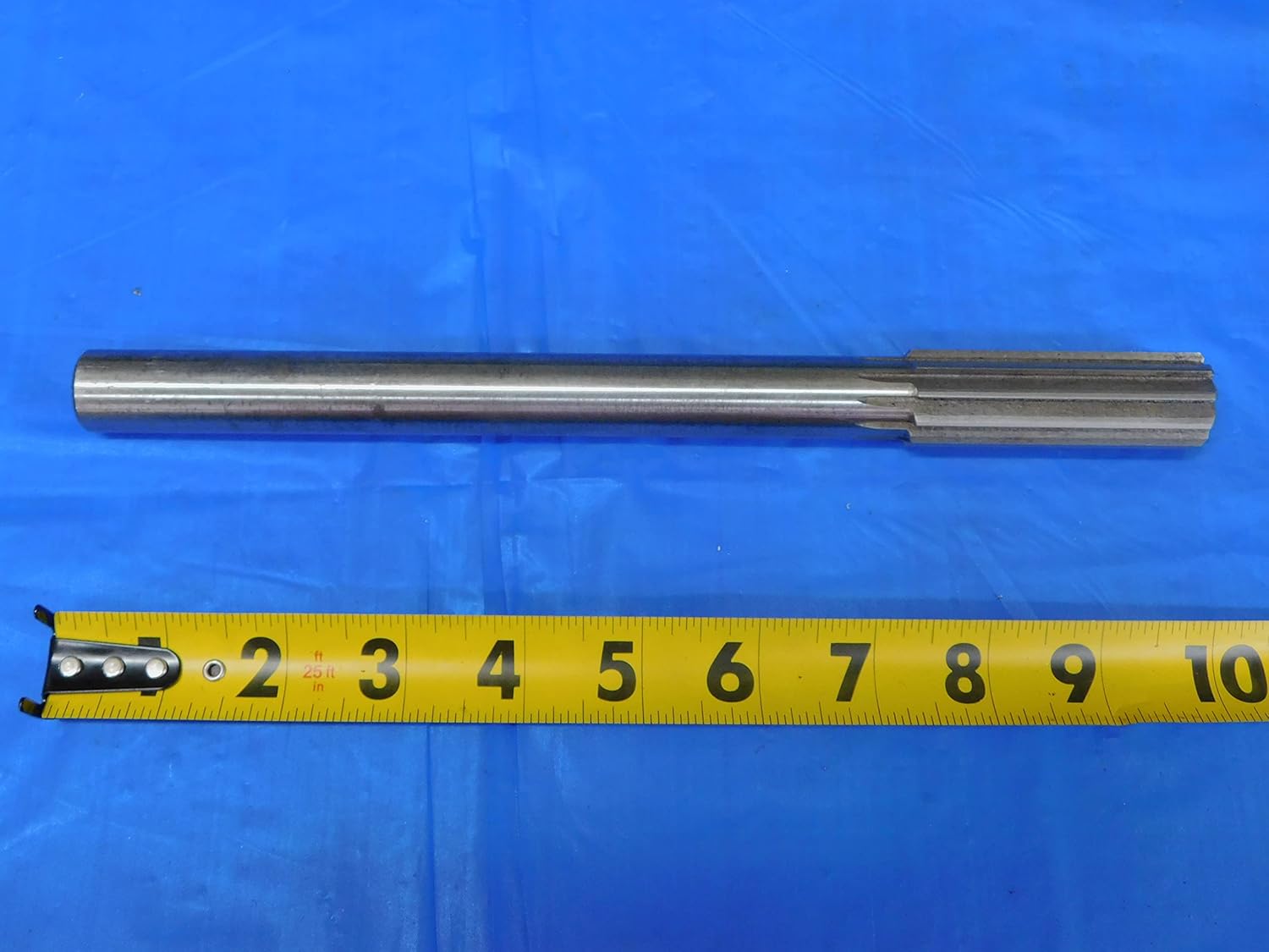 29/32 O.D. HSS Chucking Reamer 3/4 Shank 10 Flute 2 5/8 LOC 10" OAL .90625 - JP0757AE2