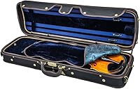 Vista 2 de Sky Estuche Oblongo Violín VNCW02 Madera Maciza con Higrómetros Negro/Azul