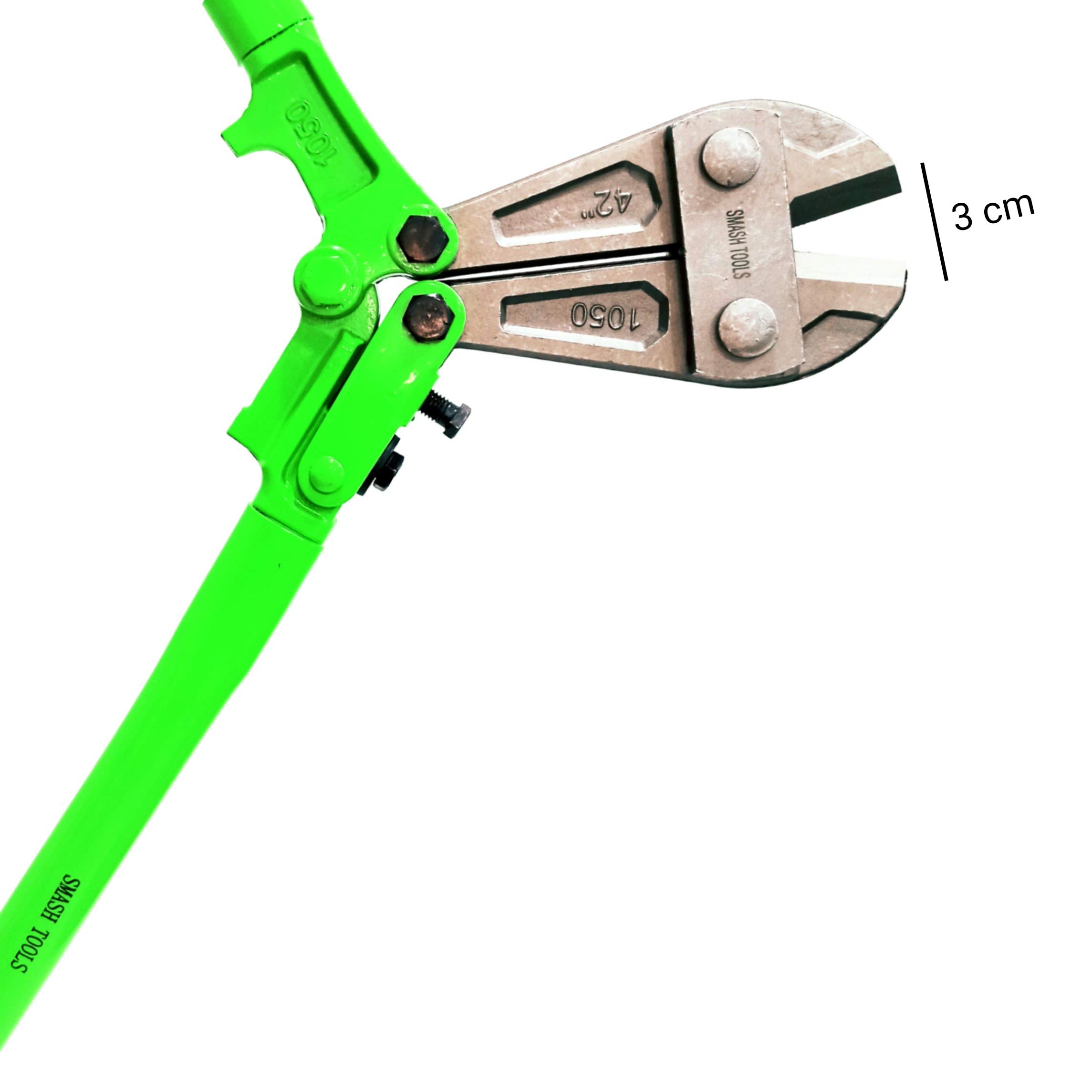 DARIT Smash 106cm Long Bolt Cutter,Heavy Duty Steel Chrome Alloy Jaws Compound Cutting Chain Comfortable Ergonomic Shape Soft Rubber Grip Thick Handle (42 INCHES) 2