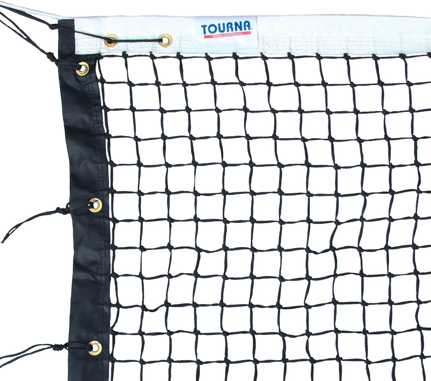 Tourna 3.0 mm Premium Single Braid Tennis Net, Tapered – Optional Seasonal Court Maintenance Kit
