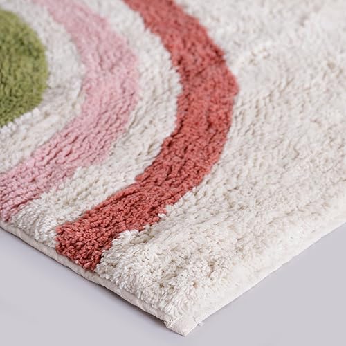 Miniatura 6 de Alfombras de baño grandes para baños grandes  Alfombras de baño asequibles  Alfombra de baño con patrones coloridos  Alfombra de baño gruesa y