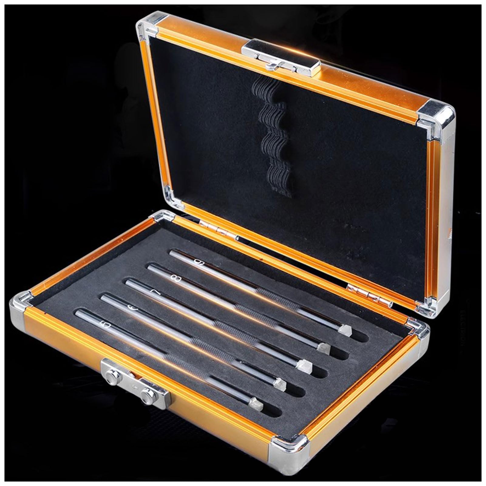 SUZLAZYR 5 Pack Mohs Hardness Test Kit, Mohs Hardness Picks 5-9 Level Scratch Tester Hardness Test Pen, Rock & Mineral Test Kit