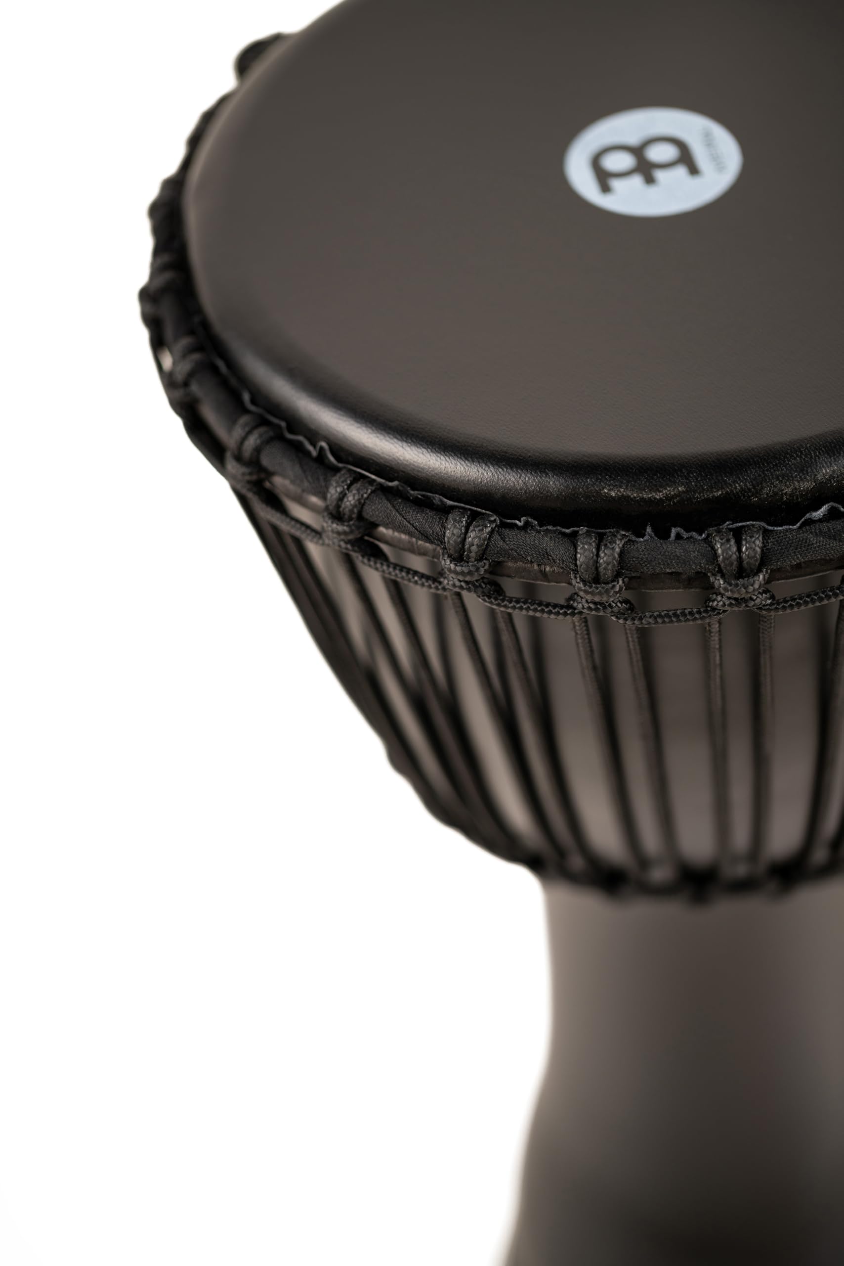 Meinl Percussion Rope Travel Djembe PADJ4-M-G Middelgrote handtrommel met geitenvacht, diameter 25 cm, kunststof, zwart