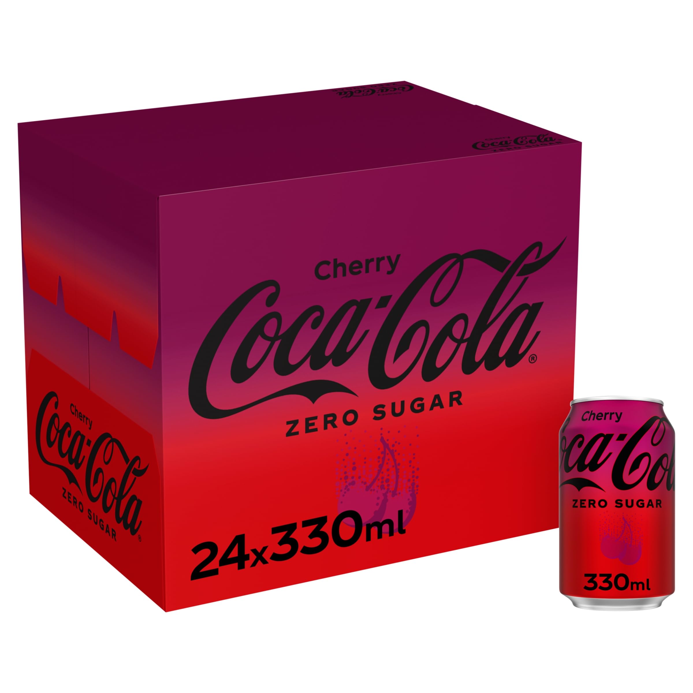 Coca-Cola Cherry Coke Zero Cans 24X330ml