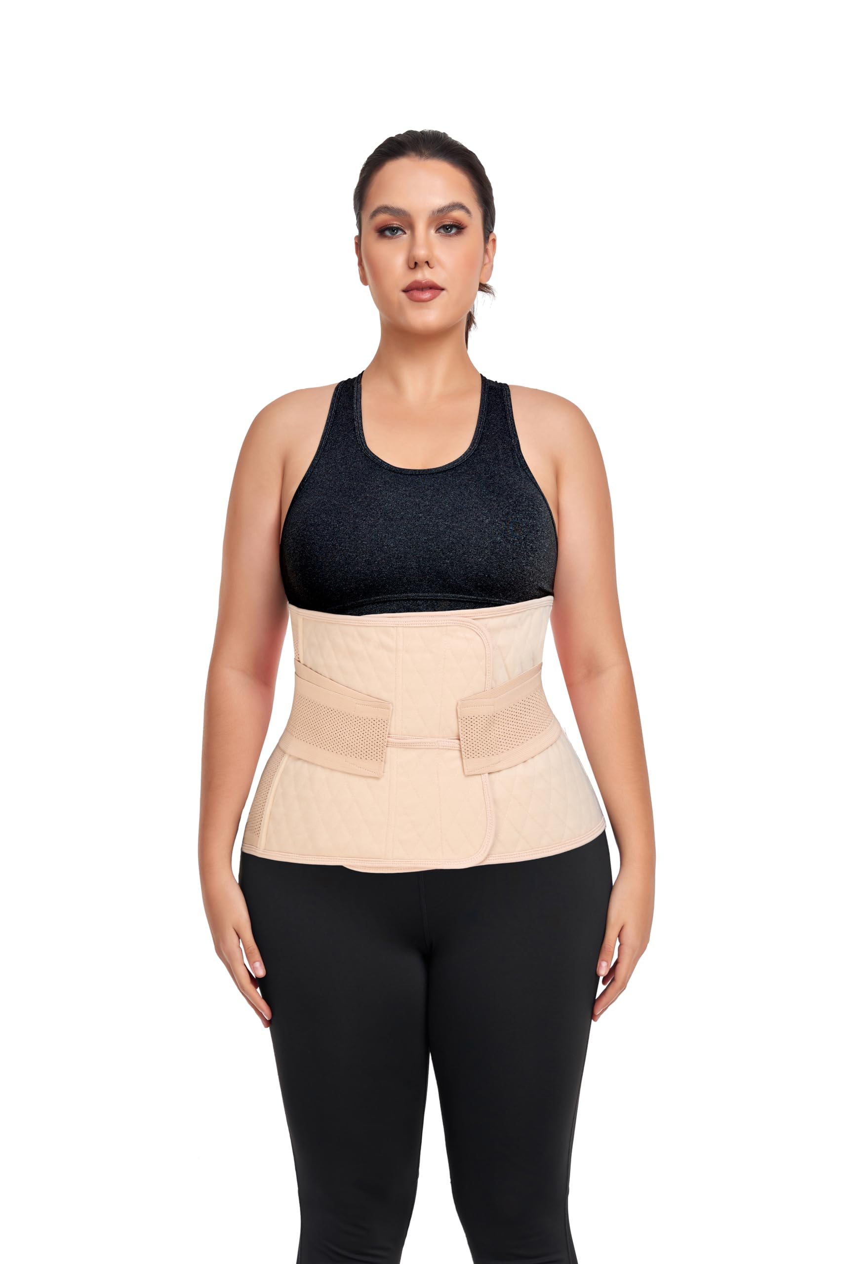 Postpartum Belly Band Abdominal Binder Nude, XX-Large