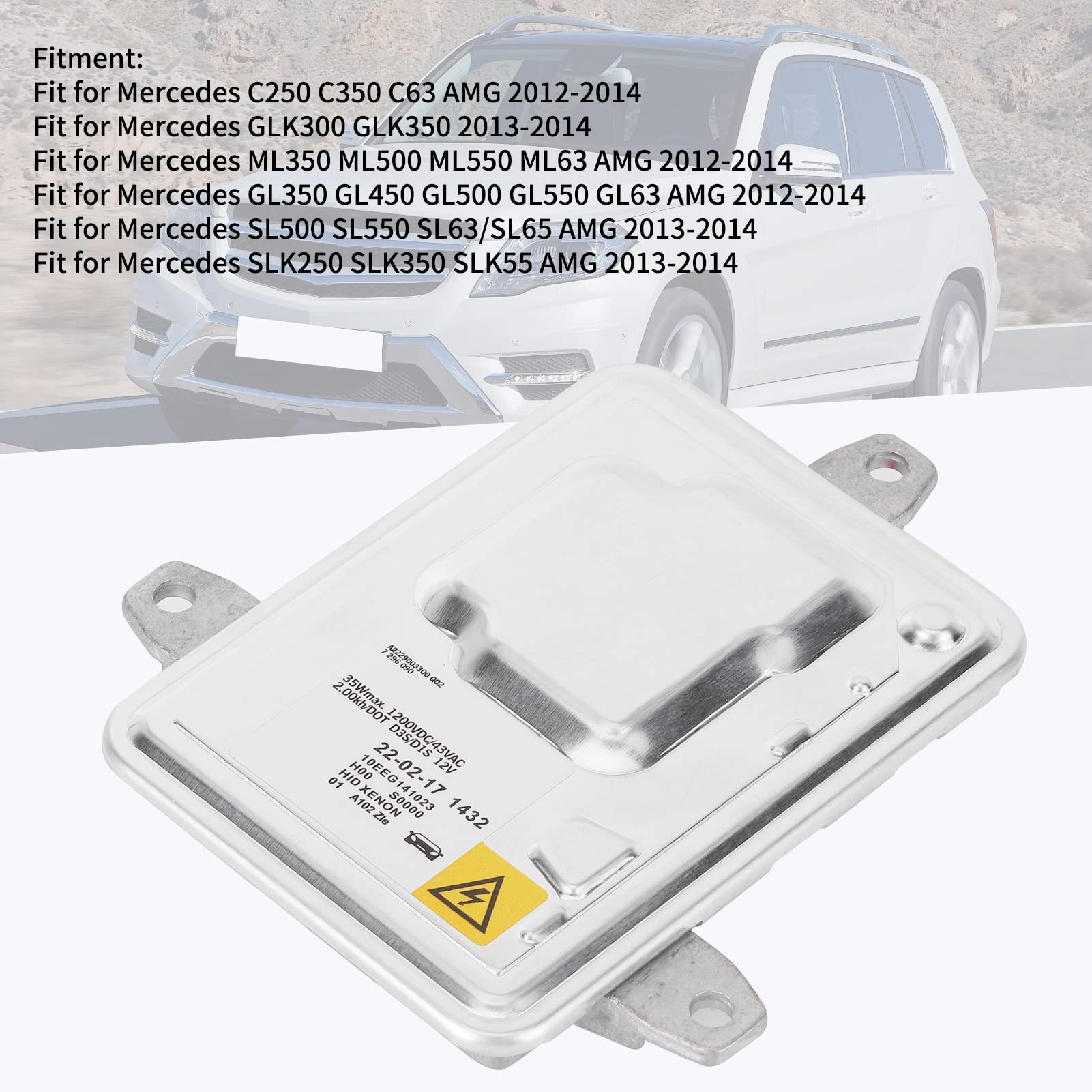 Modulo unità di Controllo Zavorra Faro Allo Xeno, A1669002800Q03 1307329312 A2229003300Q01 Faro D1s Zavorra Zavorra Faro Zavorra