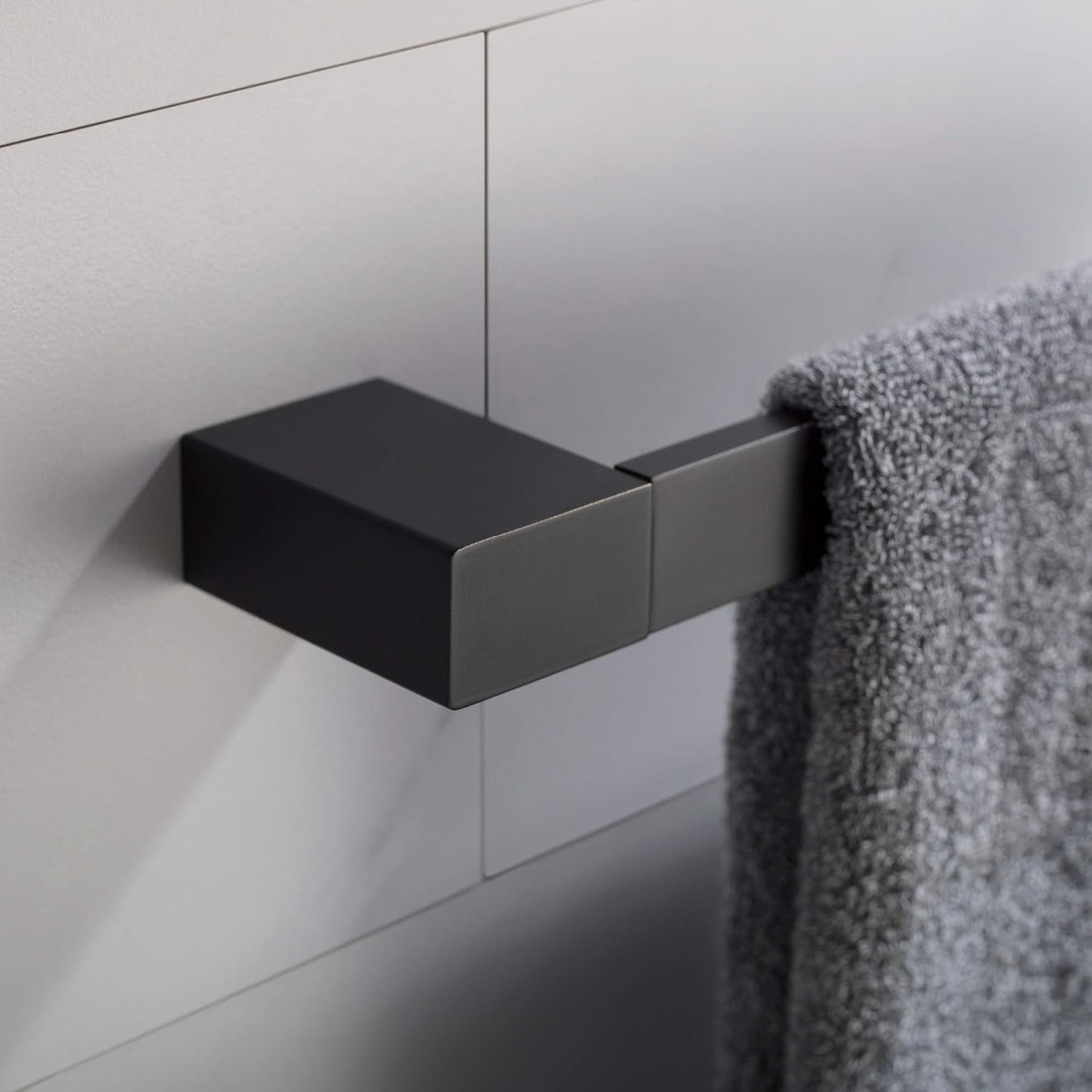 KRAUS Stelios 24-inch Bathroom Towel Bar, Matte Black Finish, KEA-19937MB