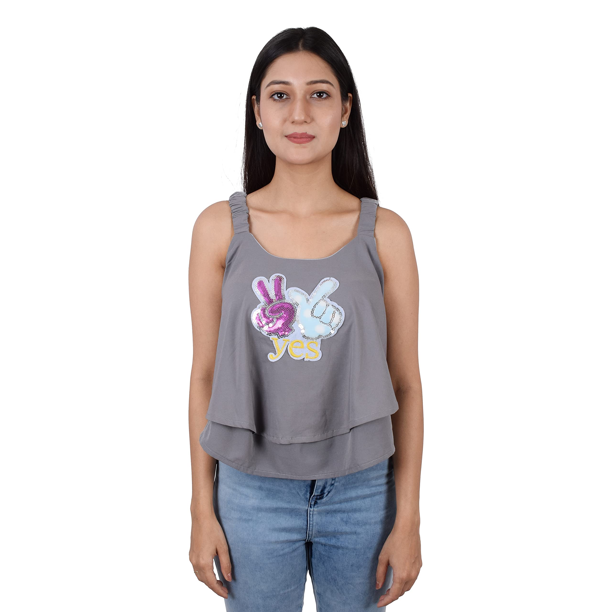 ADII Collection Women's Top (Grey, 36)-picture-14