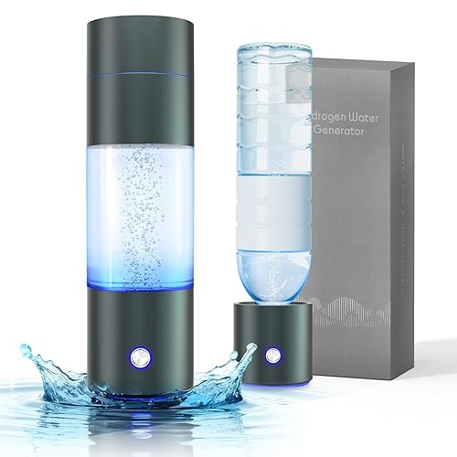 Botella de agua de hidrógeno, uso 2 en 1, botella generadora de agua de hidrógeno 4000ppb con tecnologí­a SPE/PEM ionizadora de agua, máquina de