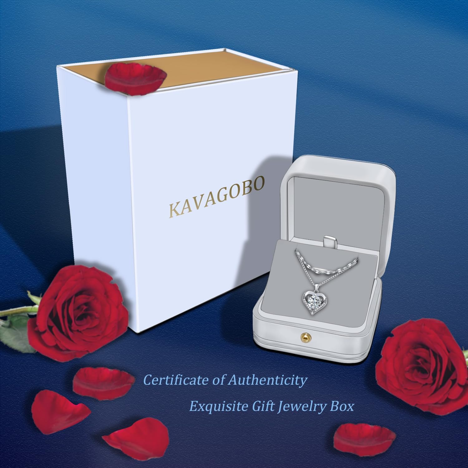 Moissanite Necklace, Women's Diamond Necklace, 'I LOVE YOU' Heart Pendant Necklace, 1-3 Carat Moissanite Pendant, 925 Sterling Silver Electroplated With 18k Gold Necklace, The Best Gift for Wife, Girlfriend, Mother and Daughter.