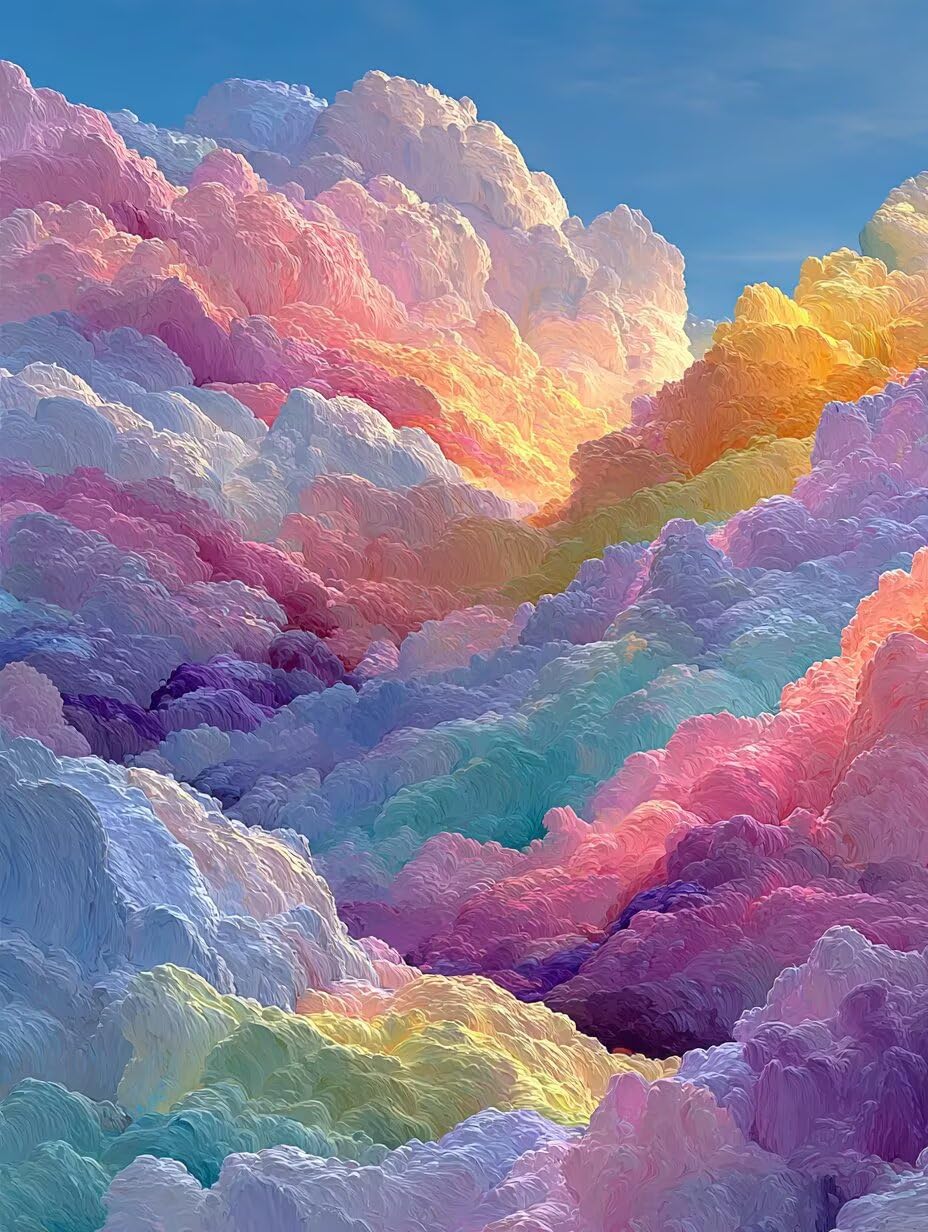 5D Diamond Painting Colore, DIY Diamond Painting Kit Completo Cloud, DIY Pittura a Diamante, Diamantini Crystal Art Kit, 5D Dibujos con Diamantes, pour Decorazioni Casa, Regalo Donna, 100x135cm 1-6369