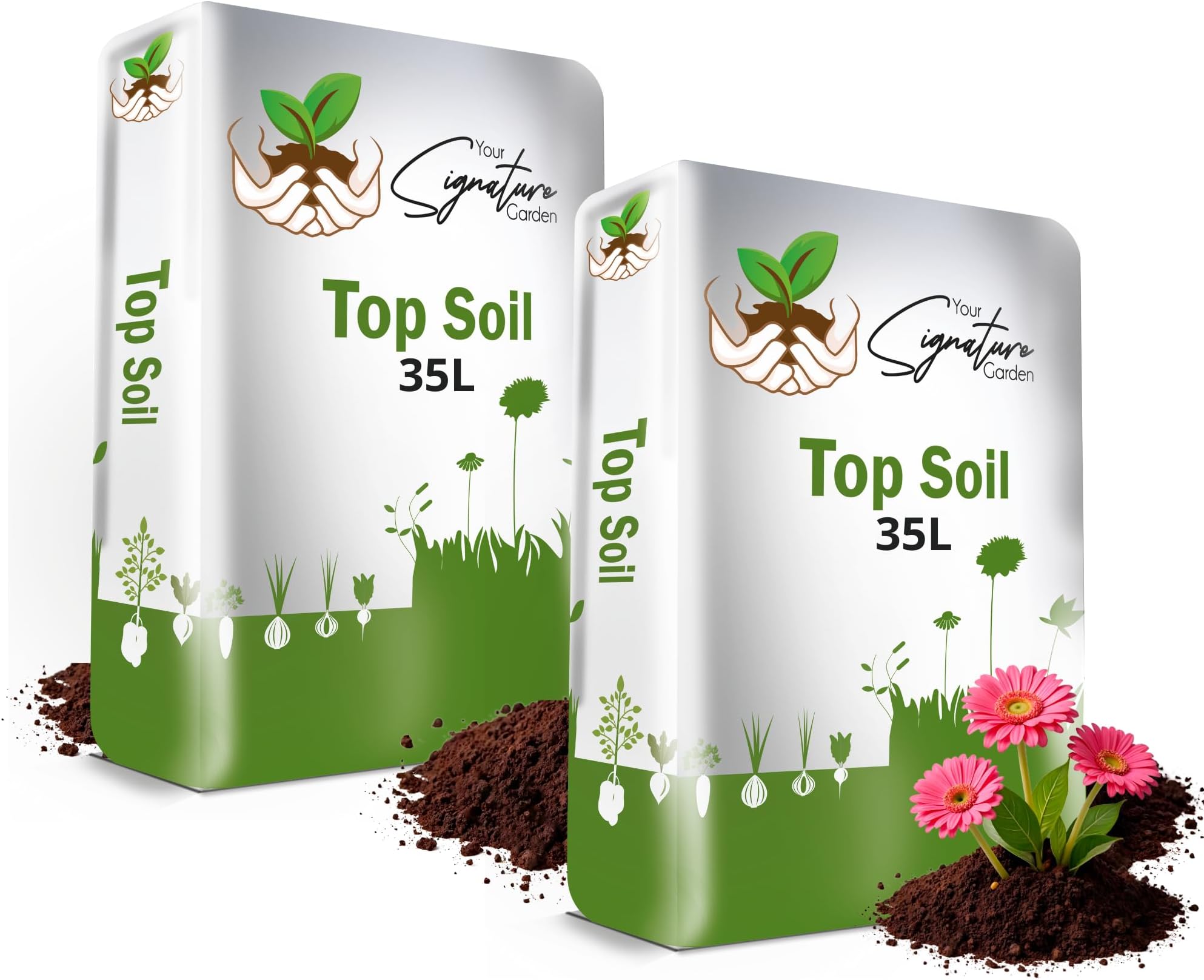 Laeto Top Soil 35L x 2 (70L) โ Top Soil for Garden & Landscaping Premium Garden Soil for Plants, Lawns & Flowers โ Rich Organic Soil for Healthy Growth
