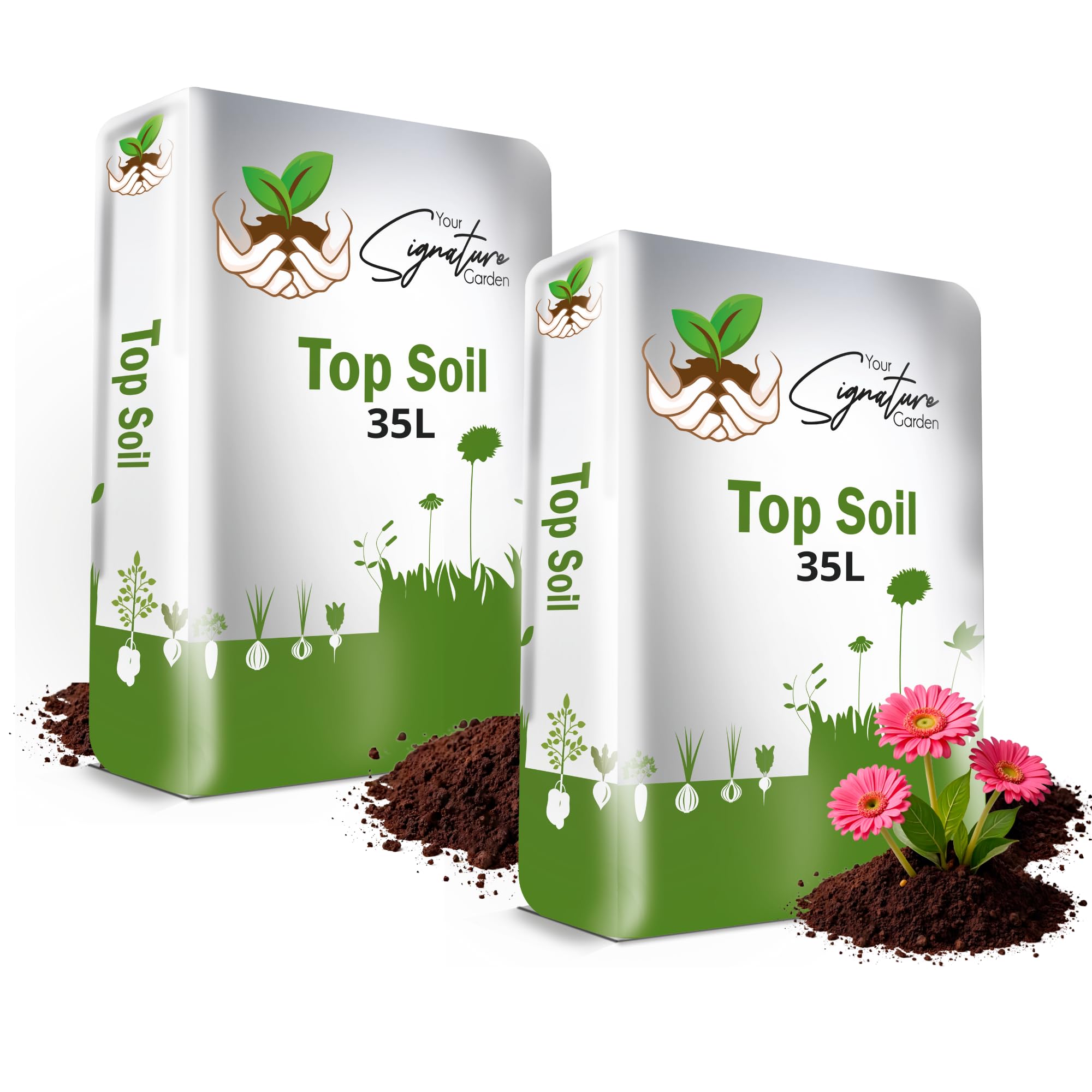 Laeto Top Soil 35L x 2 (70L) โ Top Soil for Garden & Landscaping Premium Garden Soil for Plants, Lawns & Flowers โ Rich Organic Soil for Healthy Growth