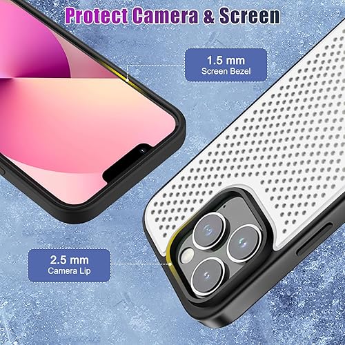 Miniatura 5 de Funda protectora completa para iPhone 13 Pro con disipación de calor, carga inalámbrica Magsafe, soporte magnético, antiarañazos, a prueba de