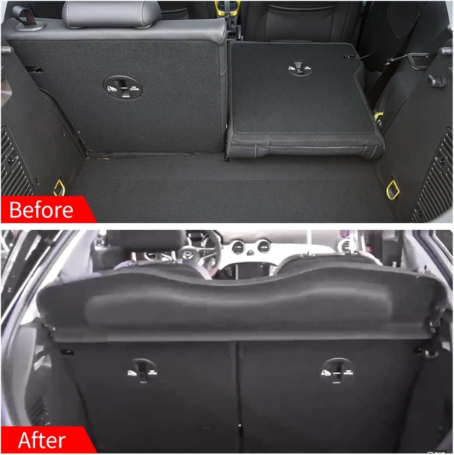 Not-Retractable Trunk Cargo Cover Parcel Rack Anti-Peeping Auto Interior Accessories Compatible with Nissan Kicks 2017-2023