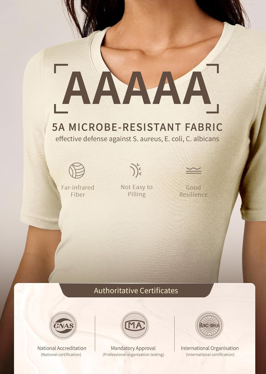 Amoretu Women's V Neck T Shirts Slim Fitted Half Sleeve Tops Basic Tees - Image 6