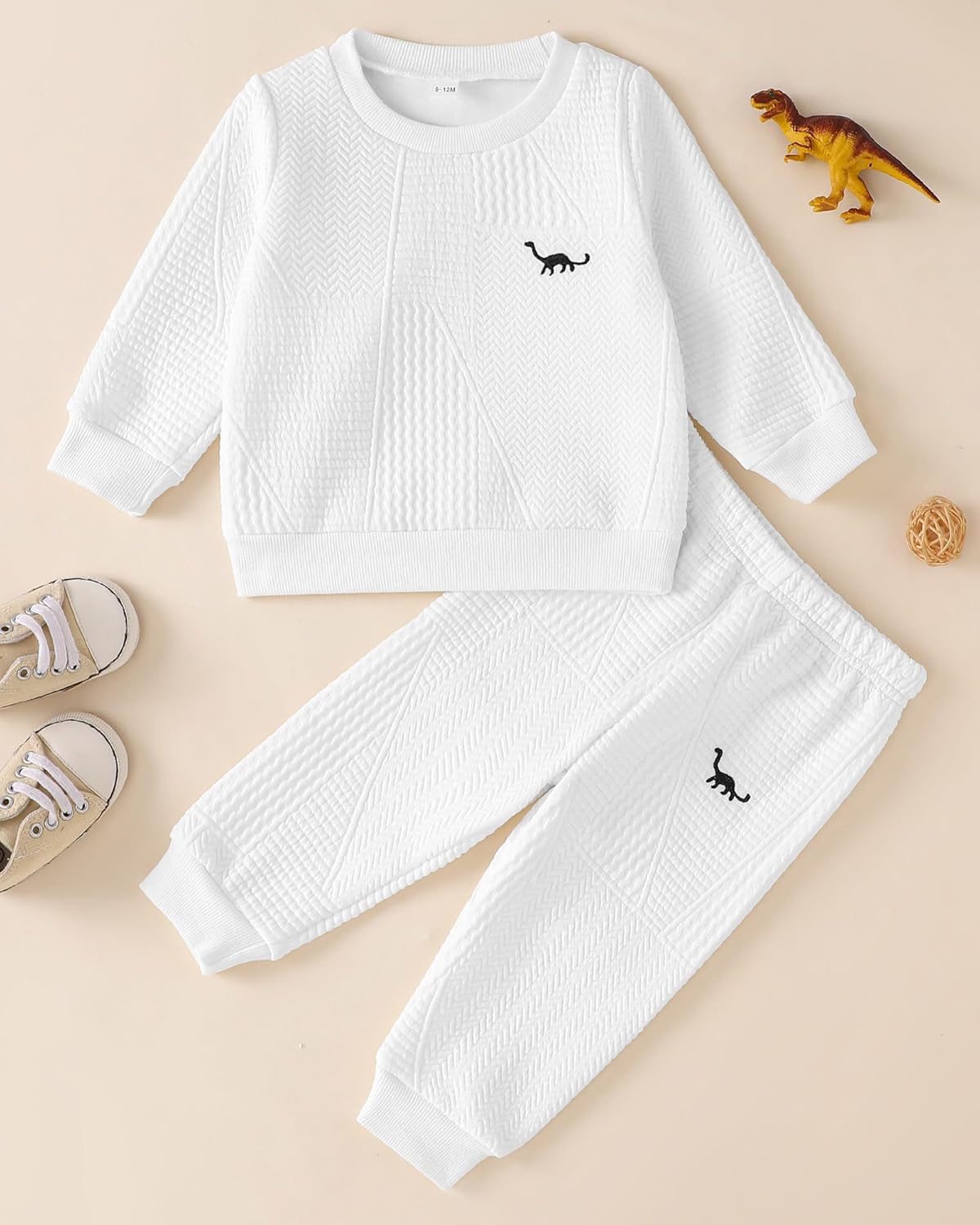 Rosibel Toddler Baby Boy Clothes Set Long Sleeve Sweatshirt and Pants Fall Winter Outfits for Infant 6M-3Y - Image 7