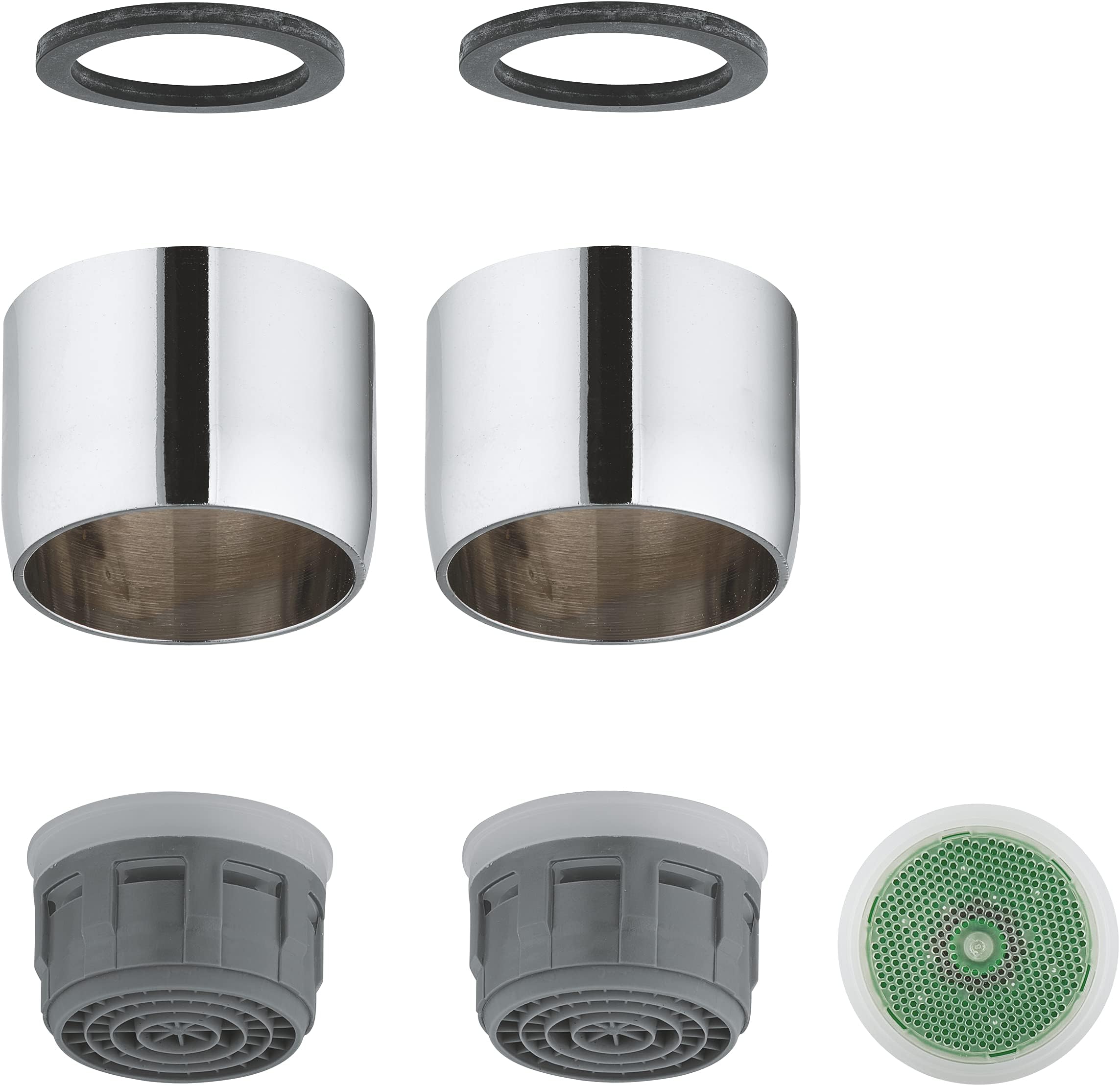 GROHE Eco Set Chromé Mat 37498PI0 - Mécanisme Complet WC Réservoir Attenant