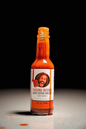 Miniatura 2 de T.J.'s Choice F****** Intense Ghost Pepper Type S*** Salsa picante hecha a mano con pimientos frescos orgánicos cultivados en granja en Indiana y