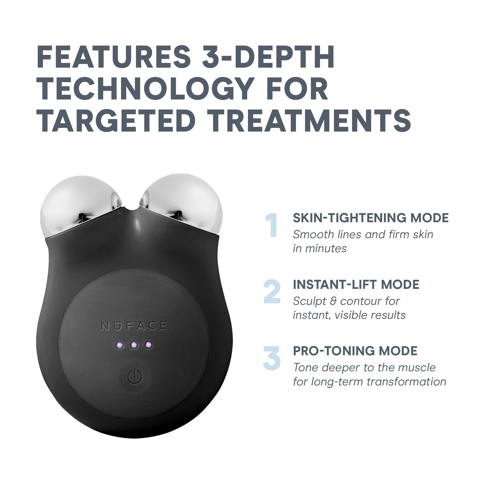 美顔器 NuFACE mini フェイシャル トーニング デバイス Amazon.com: NuFACE MINI+ Microcurrent Facial Device Kit