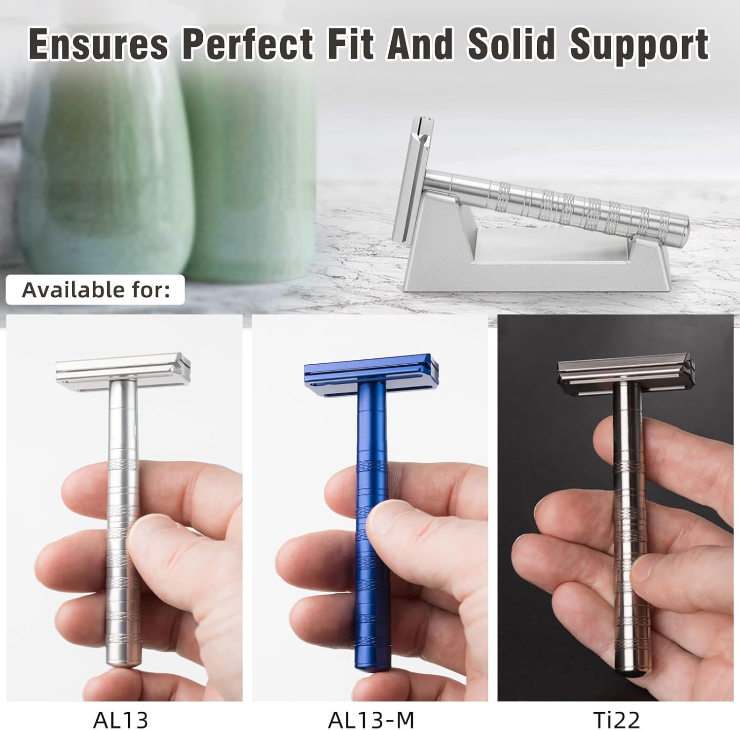 Amazon.com: LANGZIHT Solid Aluminum Alloy Razor Stand - for Henson