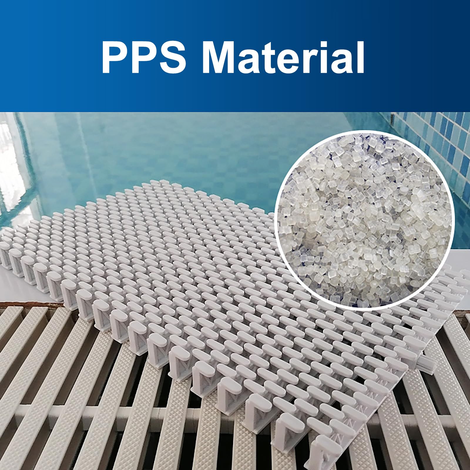 Generico Griglia di Scarico per Piscina Rimovibile, griglia in plastica con Un Foro per Bordi Piscina, patii e grondaie – Soluzione di drenaggio Durevole