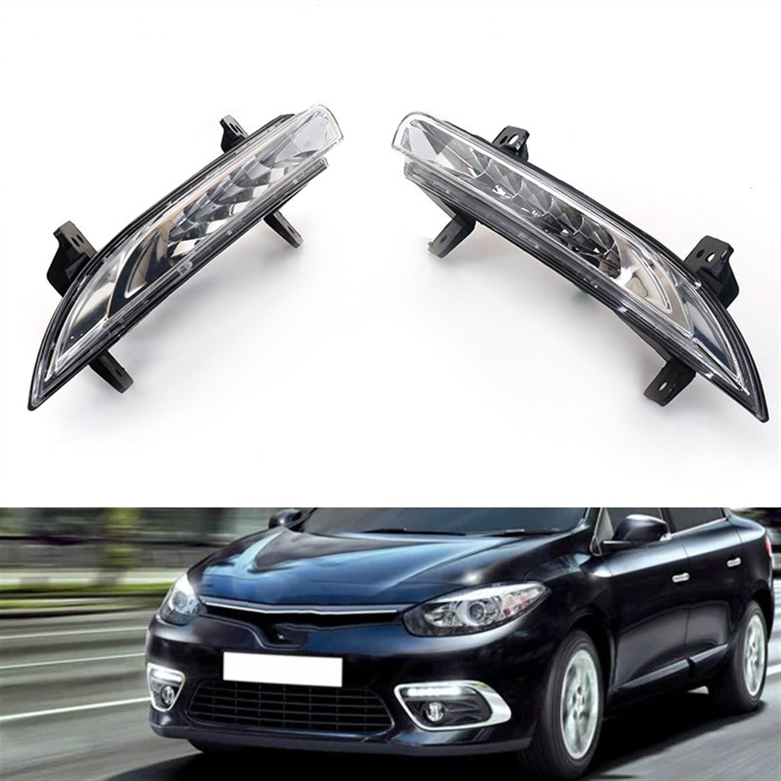 Luce Indicatore Direzione 266057986 266005976 Sinistra Destra LED DRL Luce Di Marcia Diurna Per Fluence 2014 Paraurti Anteriore Lampada Fendinebbia Lampada Fendinebbia A LED Specchietto Retrovisore Se