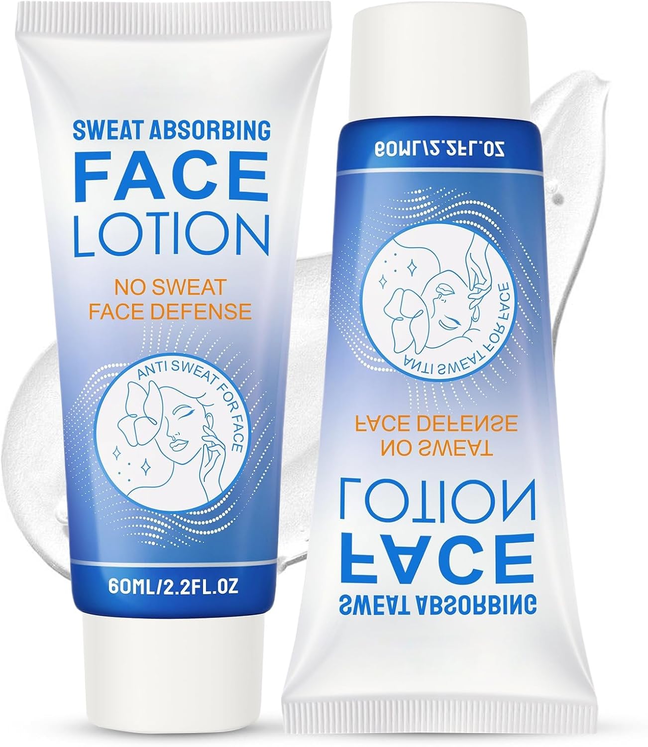 Sweat Absorbing Face Lotion, Anti Sweat Face Antiperspirant, Prevent Excess Facial Sweating & Shining, Block Sweat & Oily Skin Control, Oil Control Moisturiser, Whole Body Deodorant For Women (2)