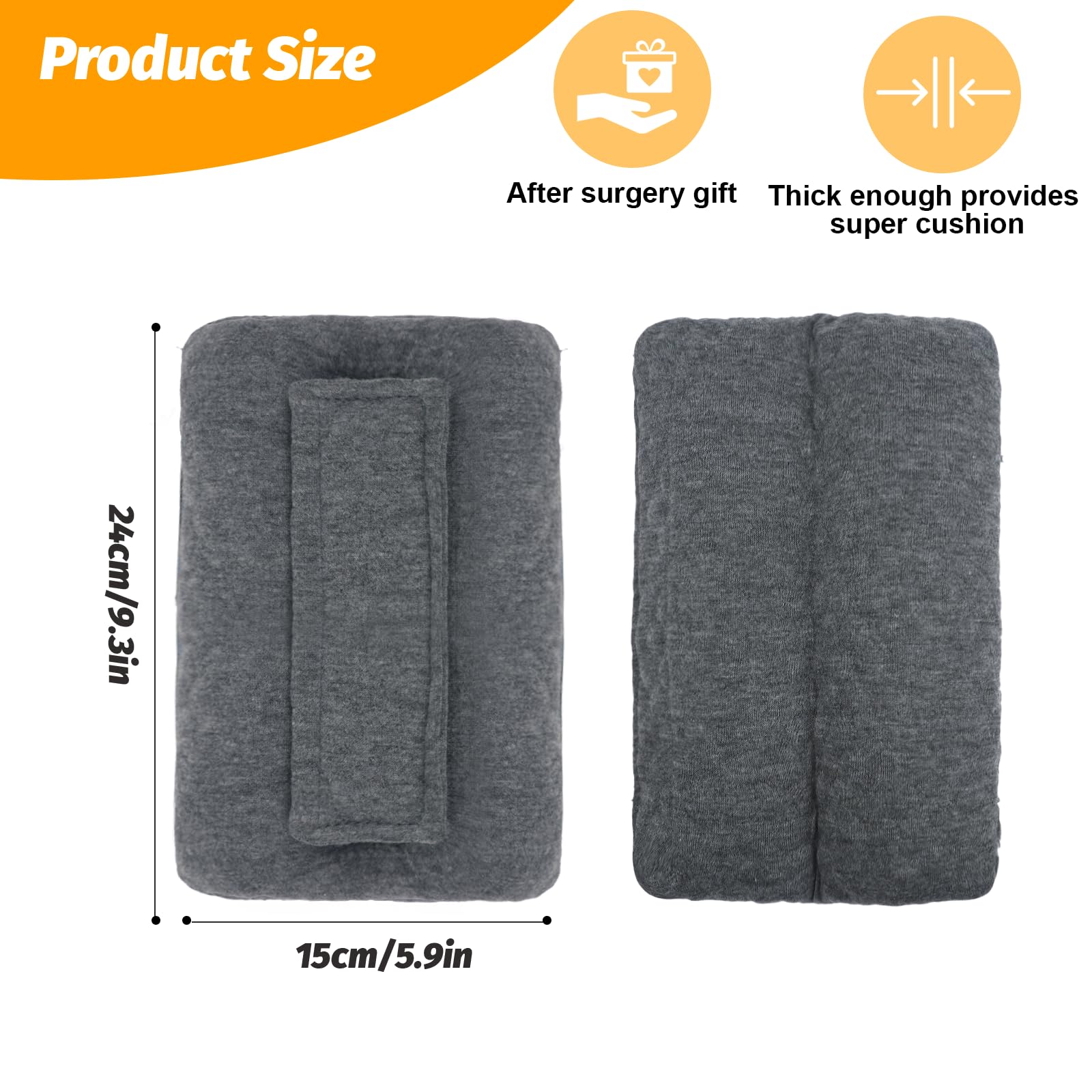 Cuscino per cintura di sicurezza per mastectomia post-chirurgia, cuscino di supporto per recupero cardiochirurgico, per chemioterapia, pacemaker, bypass e isterectomia, regalo per donne