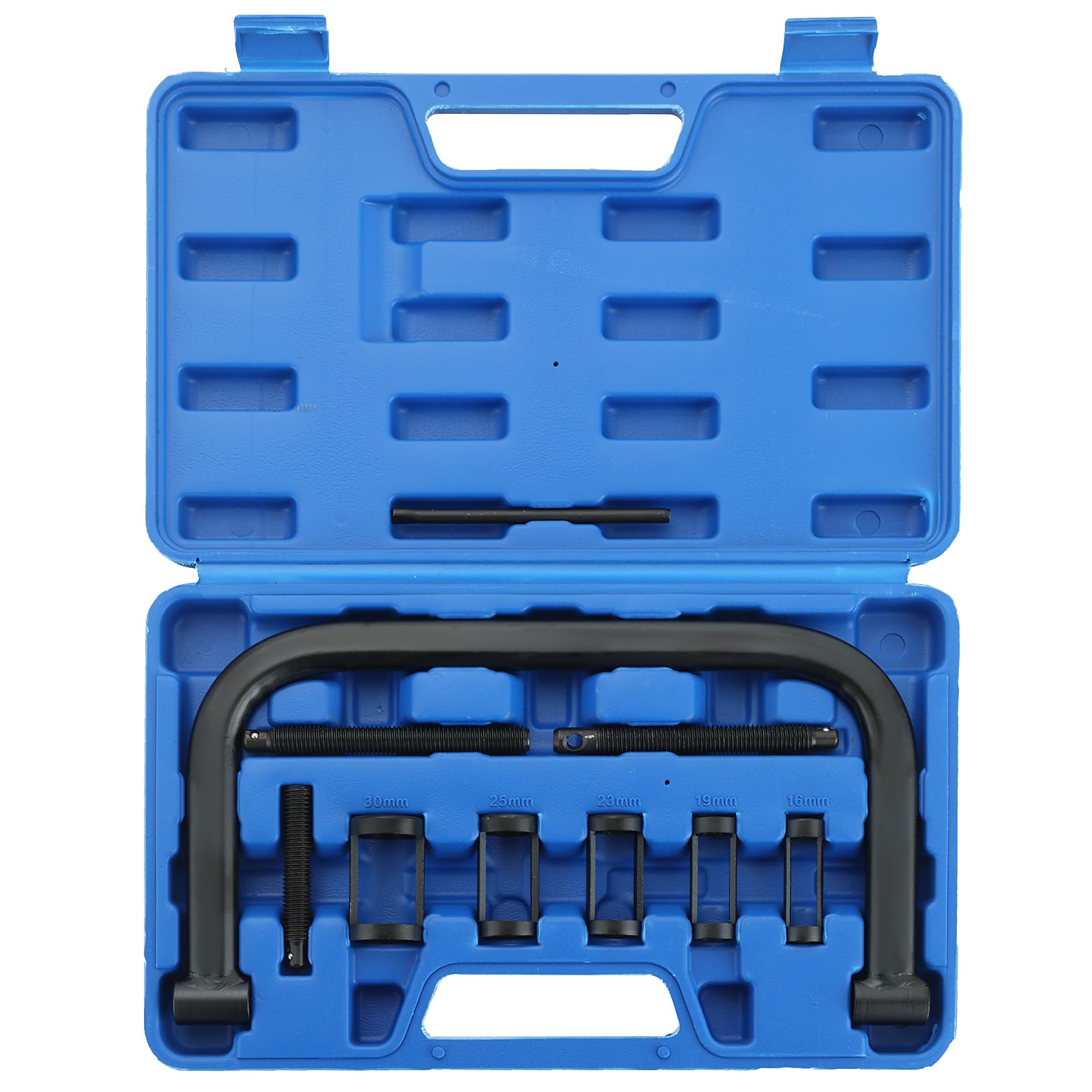 Valve Spring Compressor C Clamp Service Kit, Auto Compression C-Clamp Tool Service Kit for ATV, Car, Motorcycle,Small Engine Vehicle Equipment (Blue)
