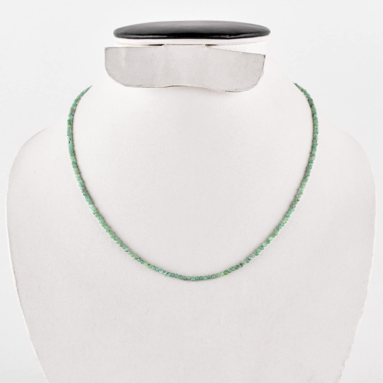Natural Gemstones Choker Necklace, Faceted Rounds Beads, Silver Plated Jewelry, Healing Crystals, Birthday, Handamde, Minimalist, Women Gifts, Mother's Day - Image 5