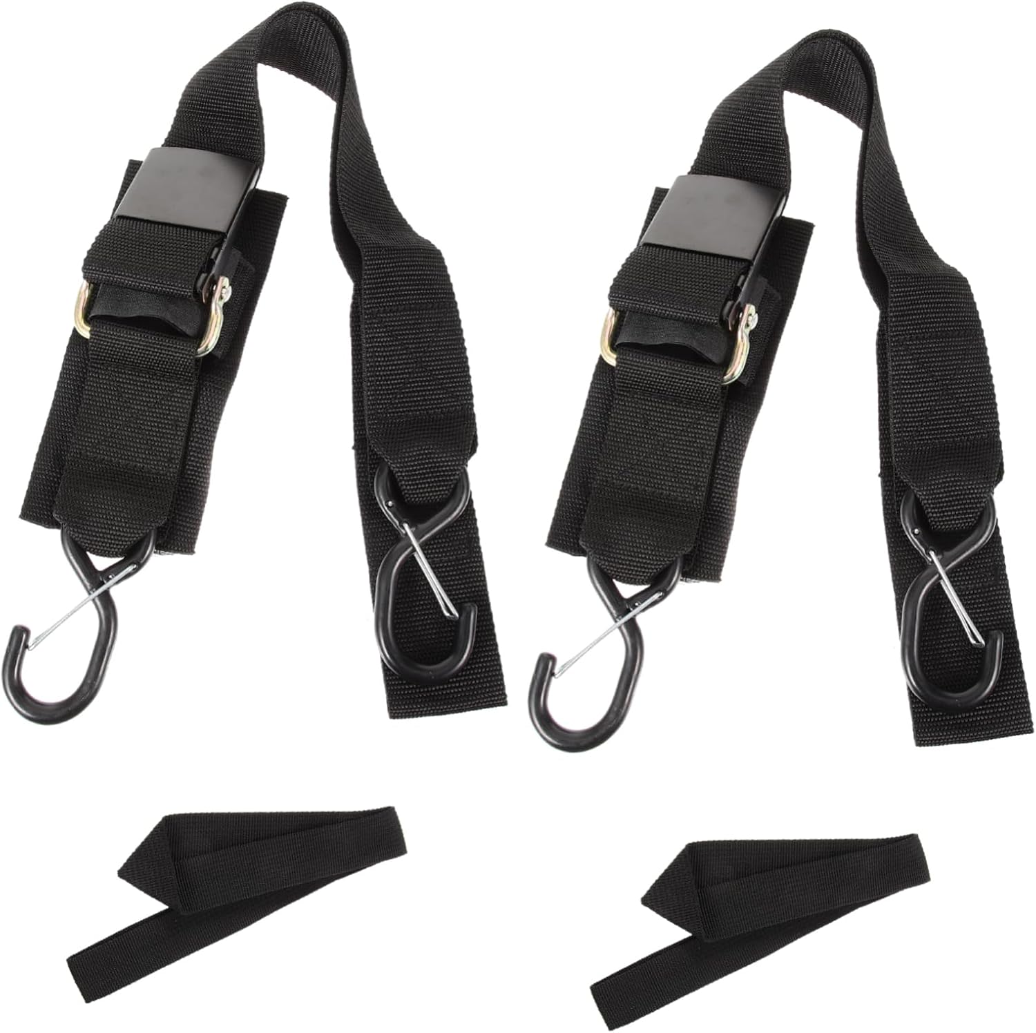 KICHOUSE 2sets Boat Trailer Tie-Down Straps Kayak Fixing Straps for Secure Transport Boat Accessories for Trailers and Storage