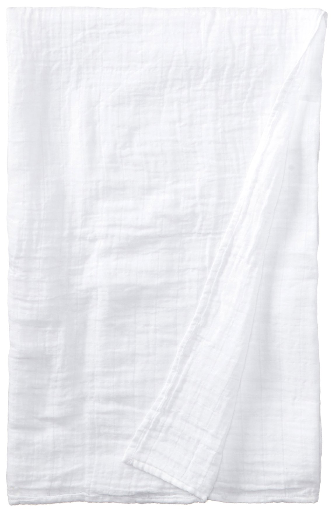i play. by green sprouts Baby Newborn Organic Muslin Swaddle Blanket, White, One Size