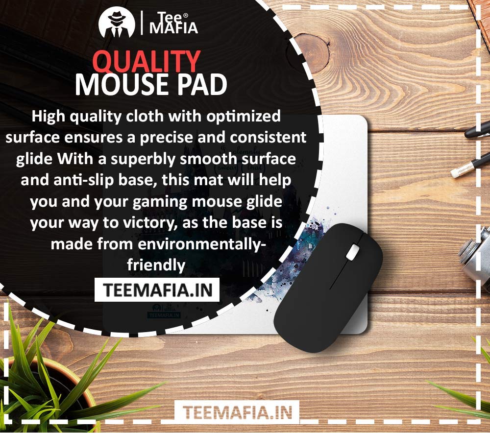 Tee Mafia Always Wizard Gaming Mouse Pad for Gamer | Anti Skid Technology Mouse Pad for Laptops and Computers 2