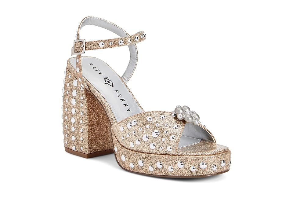Katy Perry The Meadow Ornament Sandal (Champagne) Women's Sandals INTERNATIONAL SHIPPING