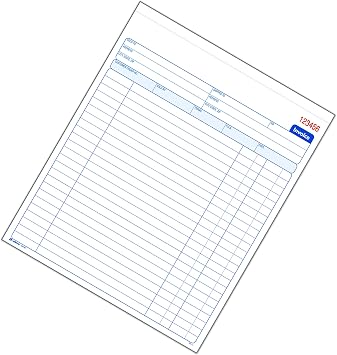Adams Invoice Book, 8-3/8 x 10-11/16 Inches, 2-Part, Carbonless, White/Canary, 50 Sets per Book (D8140)