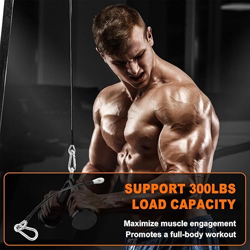Miniatura 6 de Cables de extensión de gimnasio de 10 pulgadas de largo de repuesto compatibles con Bowflex Home Gym Machine Accesorios para máquina LATTricep Pull