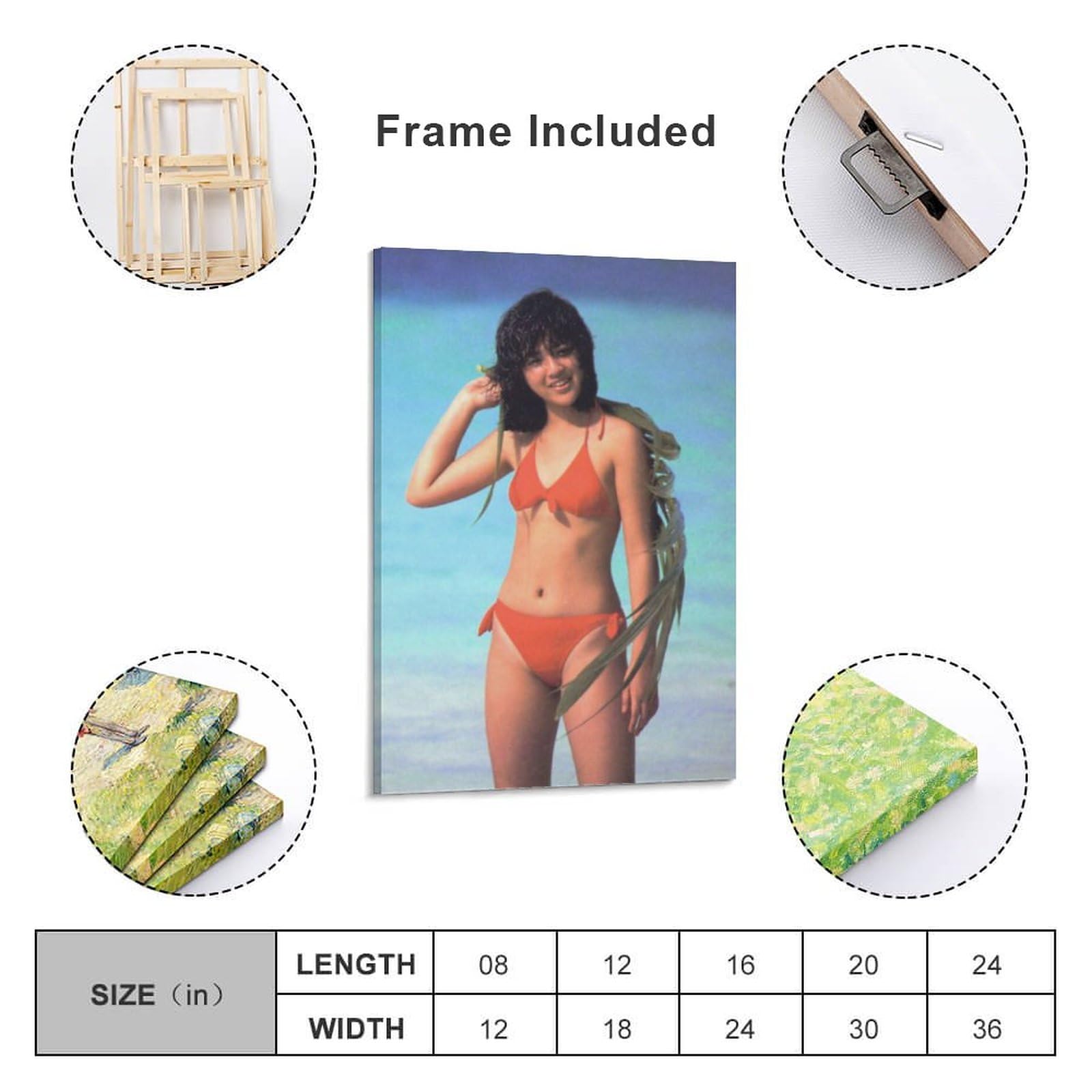 MOMOKO KIKUCHI TX-835 ポートレート珍品 Amazon.co.jp: Momoko Kikuchi Photo Bikini Wall Decor Poster Canvas