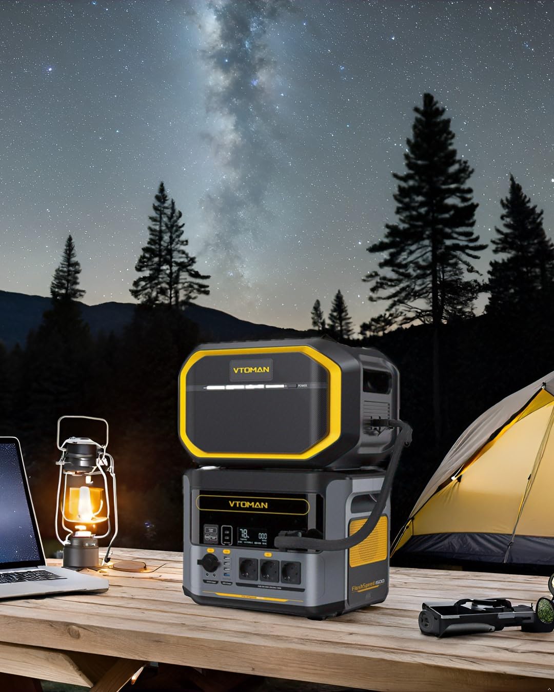 VTOMAN FlashSpeed 1500 Zusätzlicher Batterie 1548Wh - LiFePO4 Batterie für FlashSpeed 1500/FlashSpeed 1000/FlashSpeed 600 Tragbare Powerstation