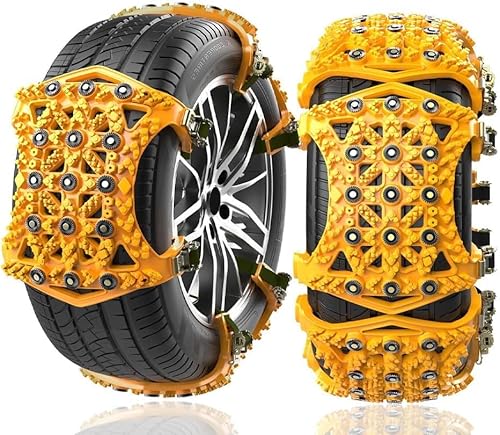 KIYOYO タイヤチェーン 非金属 175~265mm対応 サイズ調節 195/65R15 205/55R16 185/65R15 215/45R17 225/45R18 195/60R15 175/65R14 195/55R16 非金属チェーン 簡単可