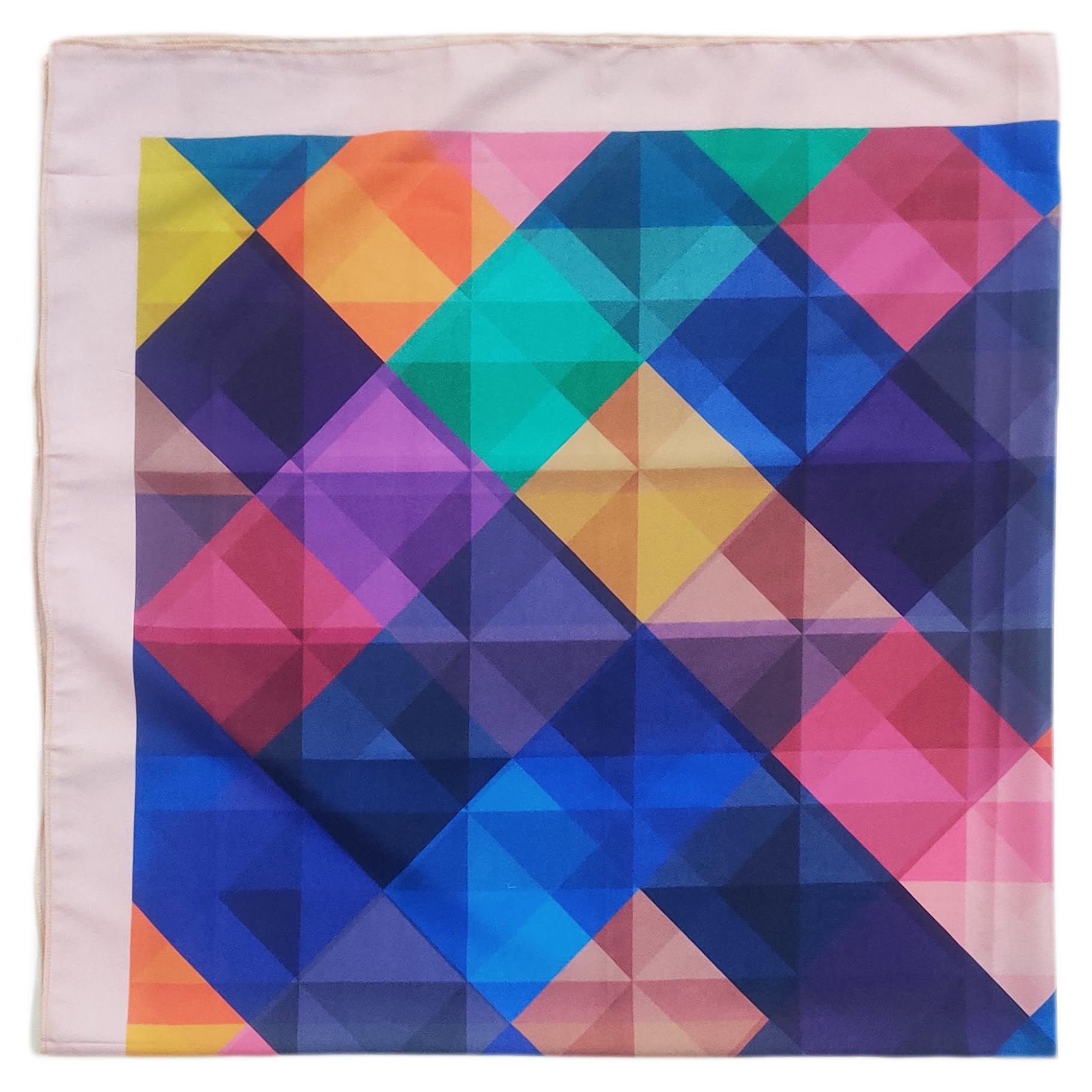 Satin Scarf for Women Lightweight Fashion Scarves, Wrap in Print Floral Pattern