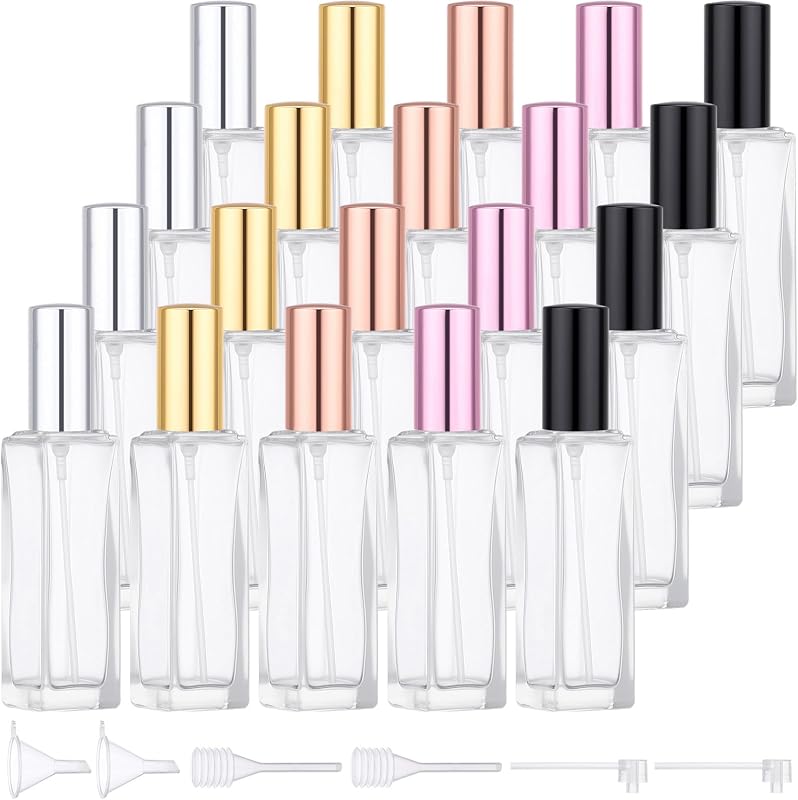 Segbeauty Frascos Spray Recarregáveis para Perfume, 20 Unidades de 20 mL com Kit de Recarga